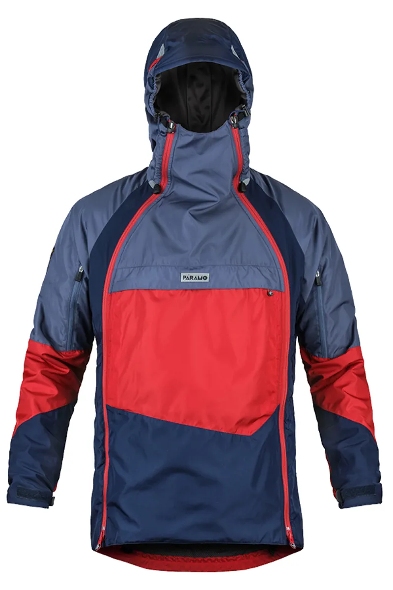 Paramo Men's NEW Velez Evolution Hybrid Smock in Midnight and Fire